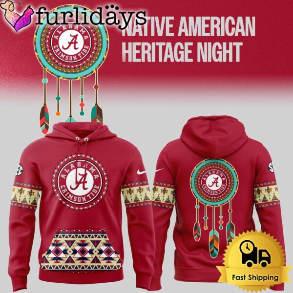 NCAA Alabama Crimson Tide Football Native American Heritage Hoodie