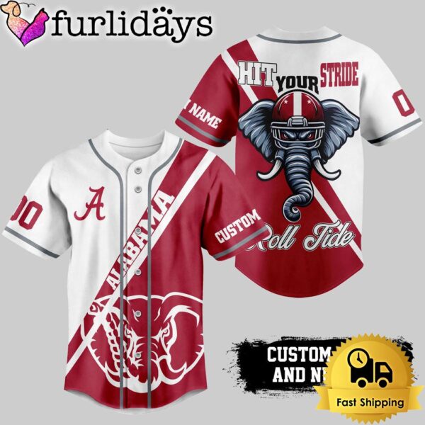 NCAA Alabama Crimson Tide Hit Your Stride Baseball Jersey