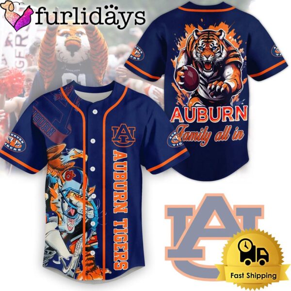 NCAA Auburn Tigers Family All In Baseball Jersey