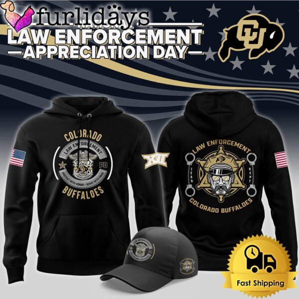 NCAA Colorado Buffaloes First Responders Law Enforcement Appreciation Day Hoodie