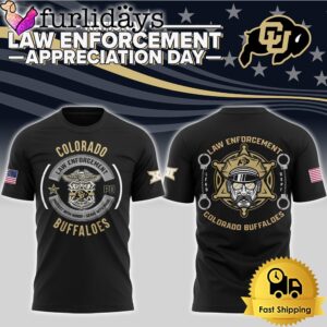 NCAA Colorado Buffaloes First Responders Law Enforcement Appreciation Day T Shirt