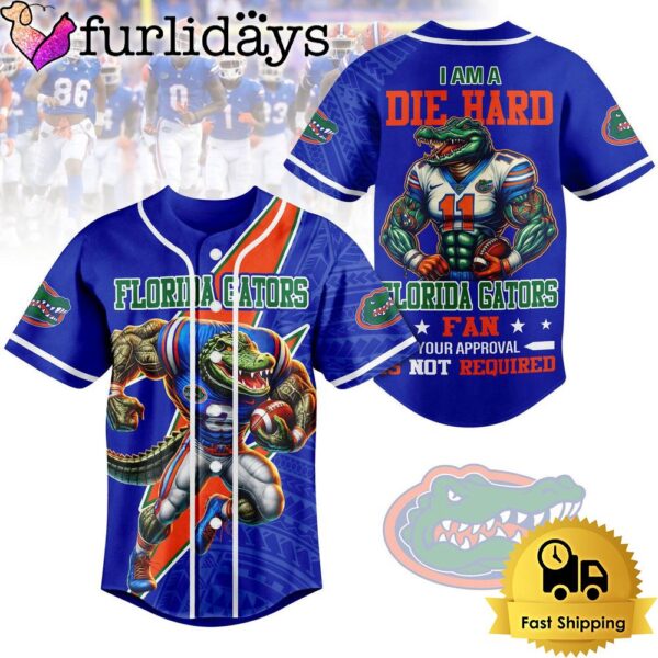 NCAA Florida Gators I Am A Die Hard Baseball Jersey