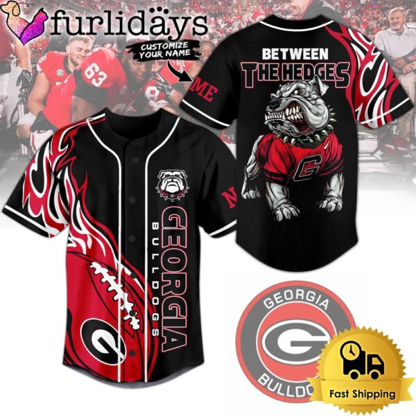 NCAA Georgia Bulldogs Between the Hedges Baseball Jersey