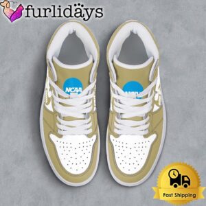 NCAA Georgia Tech Yellow Jackets Grunge Style Custom Air Jordan 1 Shoes