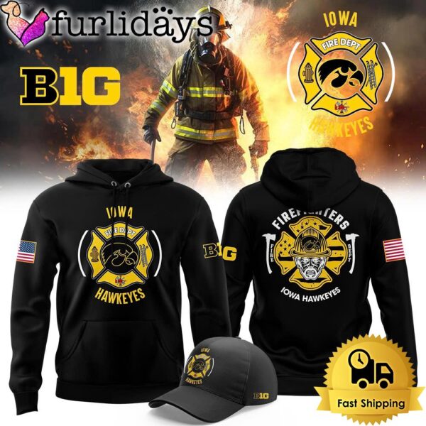 NCAA Iowa Hawkeye Football Firefighter Appreciation Night Hoodie