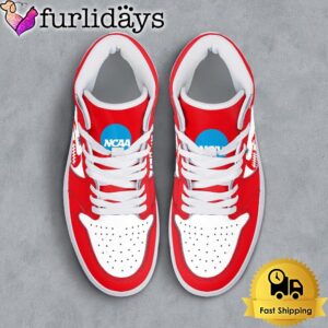 NCAA Kansas Jayhawks Grunge Style Custom Air Jordan 1 Shoes