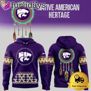 NCAA Kansas State Wildcats Football Native American Heritage Hoodie