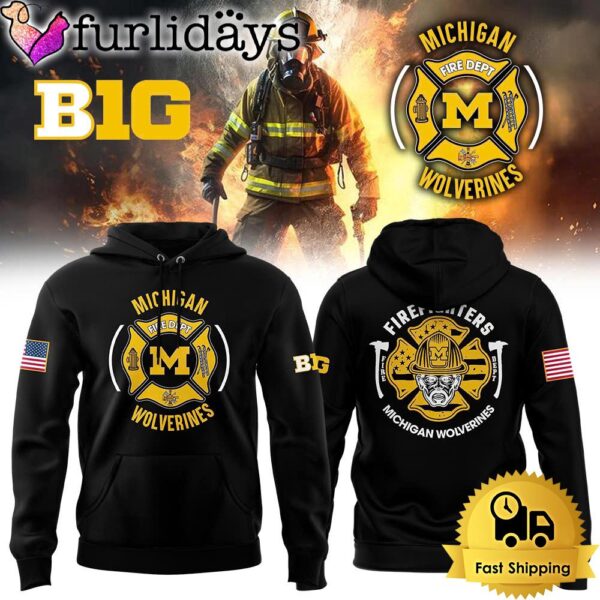 NCAA Michigan Wolverines Football Firefighter Appreciation Night Hoodie