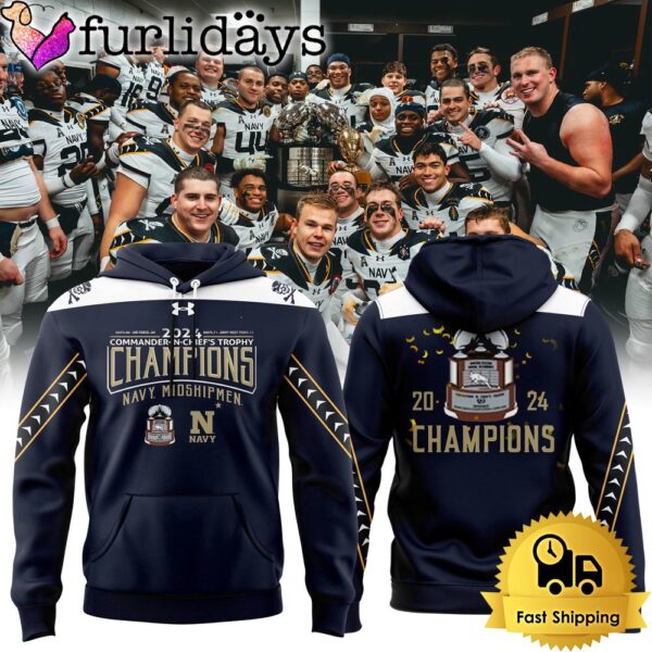 NCAA Navy Midshipmen CIC Trophy Champions Navy Hoodie