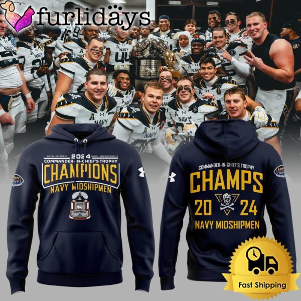 NCAA Navy Midshipmen CIC Trophy Champs 2024 Hoodie