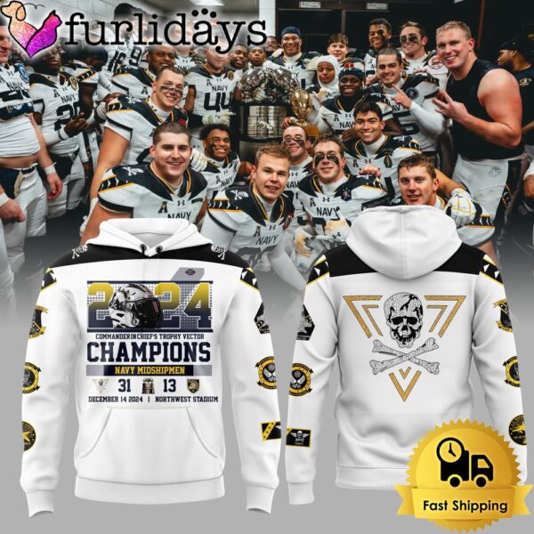 NCAA Navy Midshipmen Commanderin Chief’s Trophy Vector Champions Hoodie