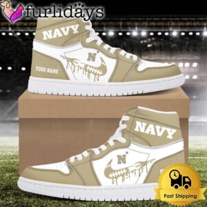 NCAA Navy Midshipmen Grunge Style Custom…