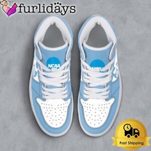 NCAA North Carolina Tar Heels Grunge Style Custom Air Jordan 1 Shoes