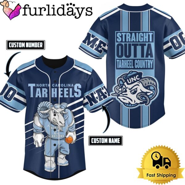 NCAA North Carolina Tar Heels Straight Outta Tarheel Country Baseball Jersey