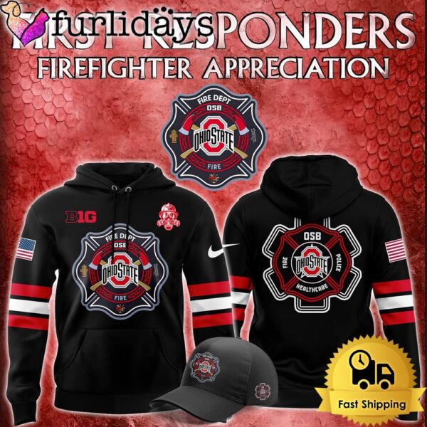 NCAA Ohio State Buckeyes First Responders Firefighter Appreciation Night Hoodie