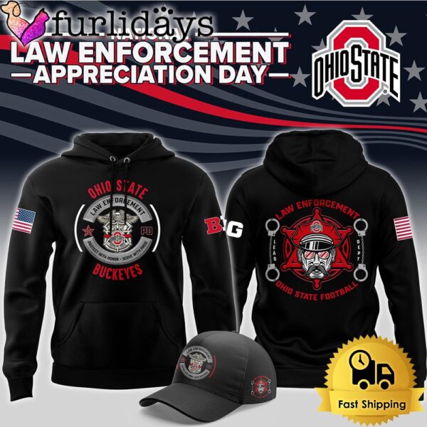 NCAA Ohio State Buckeyes First Responders Law Enforcement Appreciation Day Hoodie