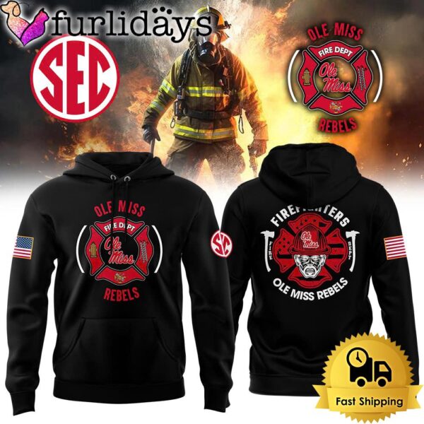 NCAA Ole Miss Rebels Football Firefighter Appreciation Night Hoodie