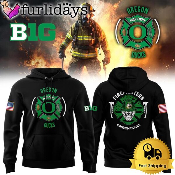 NCAA Oregon Duck Football Firefighter Appreciation Night Hoodie