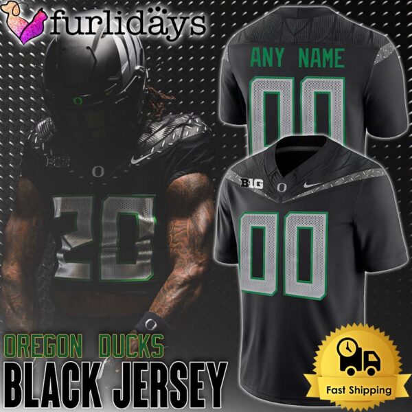 NCAA Oregon Ducks Big Game Black Football Jersey