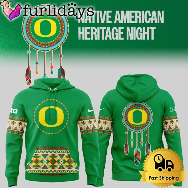 NCAA Oregon Ducks Native American Heritage Hoodie