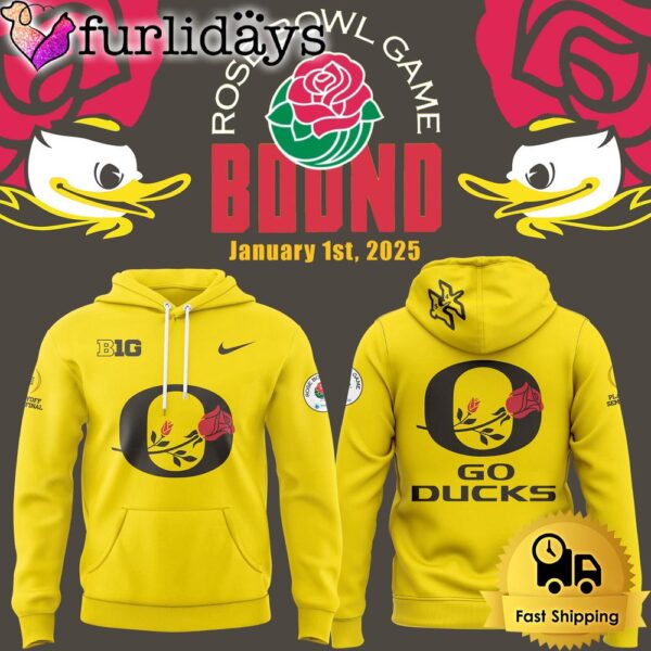 NCAA Oregon Ducks Rose Bowl Game 2025 Hoodie