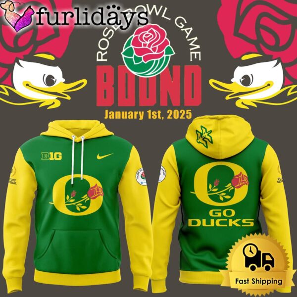 NCAA Oregon Ducks Rose Bowl Game Bound 2025 Hoodie