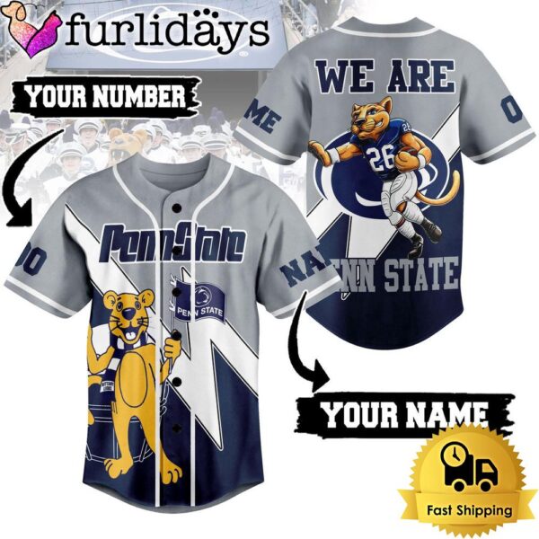 NCAA Penn State Nittany Lions We Are Mascot Penn State Baseball Jersey