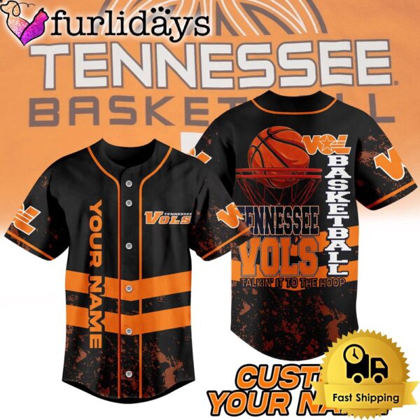 NCAA Tennessee Volunteers Basketball Talkin’it To The Hoop Baseball Jersey