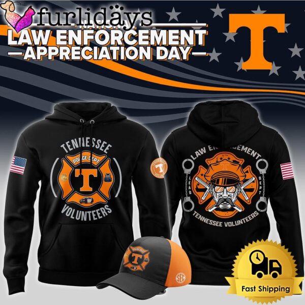 NCAA Tennessee Volunteers First Responders Law Enforcement Appreciation Day Hoodie