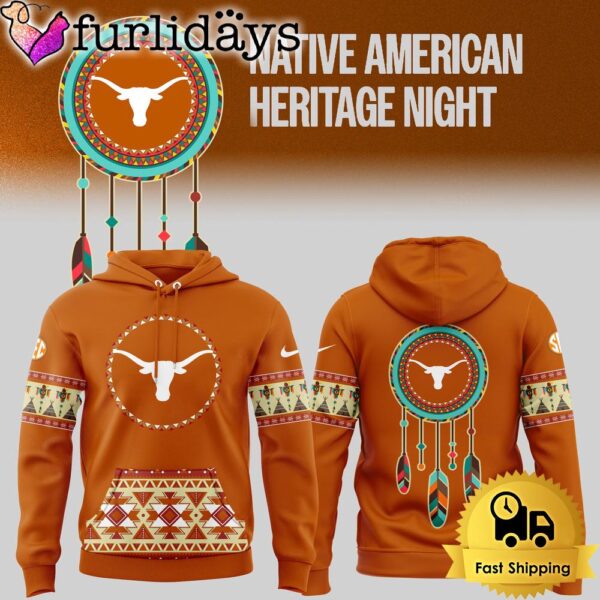 NCAA Texas Longhorns Football Native American Heritage Hoodie