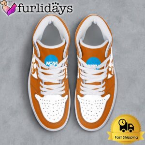 NCAA Texas Longhorns Grunge Style Custom Air Jordan 1 Shoes