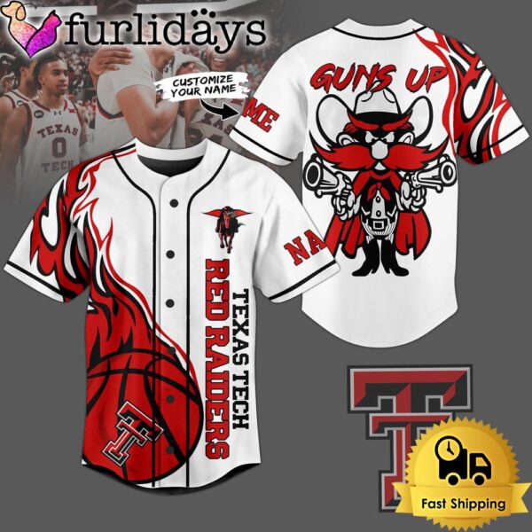 NCAA Texas Tech Red Raiders Gun Up Baseball Jersey