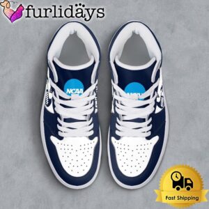 NCAA Uconn Huskies Grunge Style Custom Air Jordan 1 Shoes