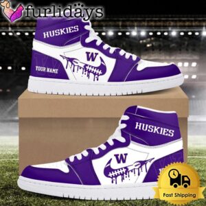 NCAA Washington Huskies Grunge Style Custom…