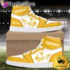 NCAA West Virginia Mountaineers Grunge Style Custom Air Jordan 1 Shoes