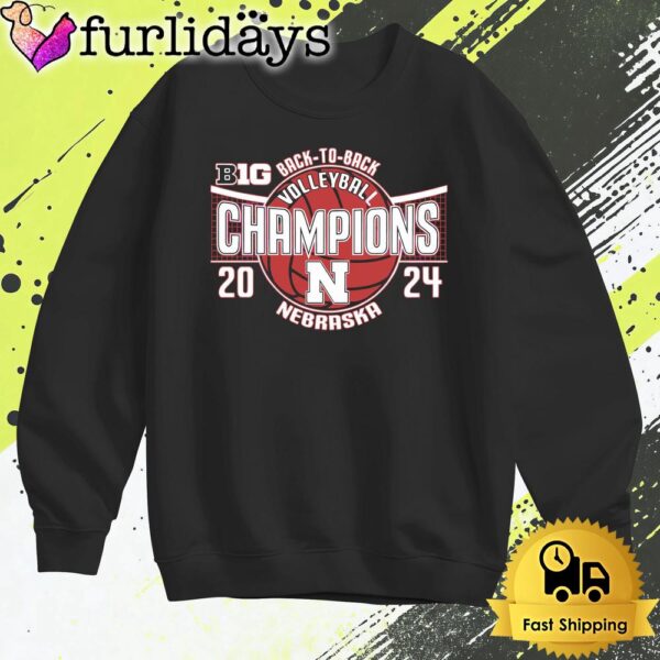 Nebraska Cornhuskers Volleyball Back To Back Champions T Shirt