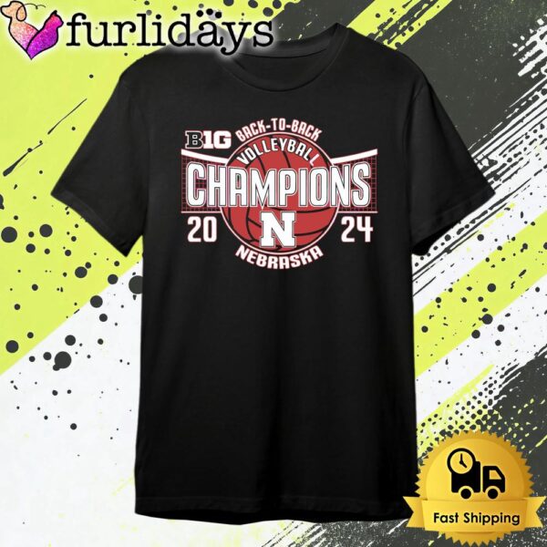 Nebraska Cornhuskers Volleyball Back To Back Champions T Shirt