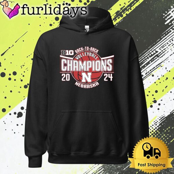 Nebraska Cornhuskers Volleyball Back To Back Champions T Shirt