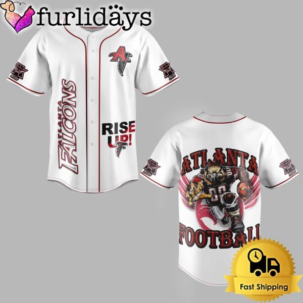 NFL Atlanta Falcons Football Mascot Rise Up Baseball Jersey