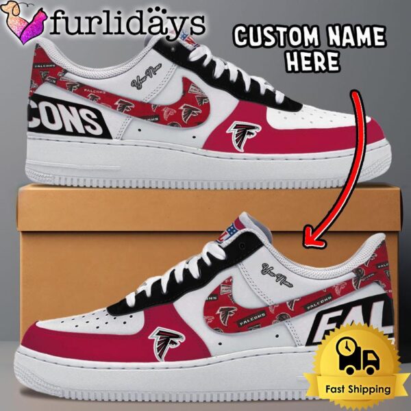 NFL Atlanta Falcons Logo Team Design Custom Air Force 1 Shoes