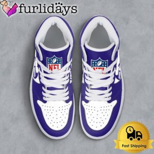 NFL Baltimore Ravens Grunge Style Custom Air Jordan 1 Shoes