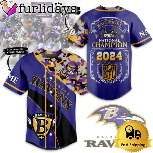 NFL Baltimore Ravens National Champion Baseball Jersey