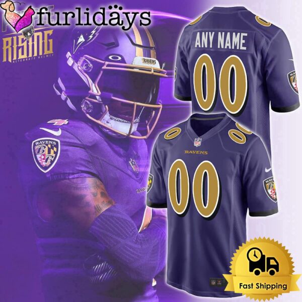 NFL Baltimore Ravens Purple Rises Football Jersey