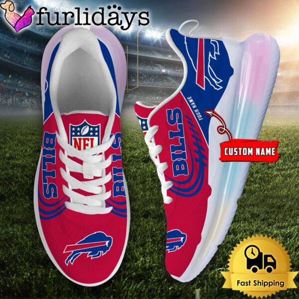 NFL Buffalo Bills Custom Rainbow Atmospheric Cushion Running Shoes, Women’s Sneaker