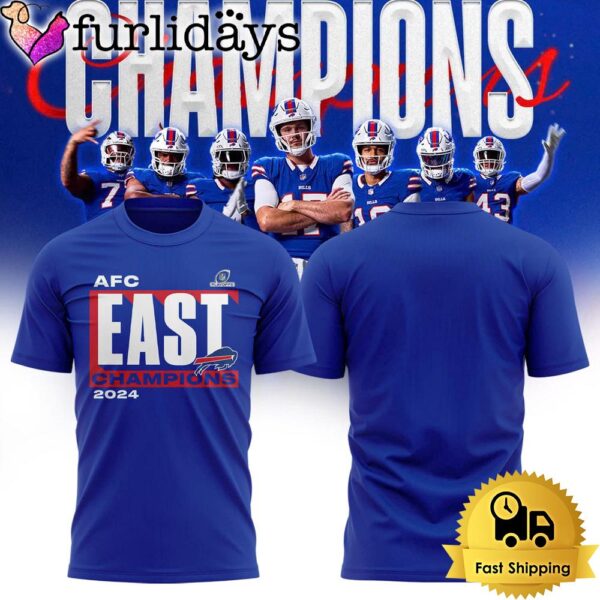 NFL Buffalo Bills Fanatics Royal 2024 AFC East Division Champions Conquer T Shirt