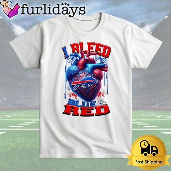 NFL Buffalo Bills I bleed Blue Red T Shirt