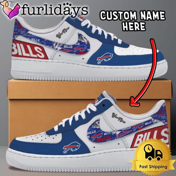 NFL Buffalo Bills Logo Team Design Custom Air Force 1 Shoes