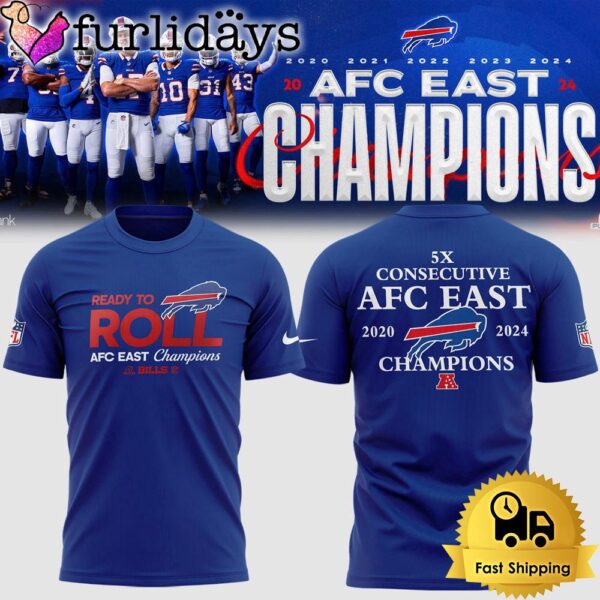 NFL Buffalo Bills Ready To Roll AFC East Division Champions T Shirt