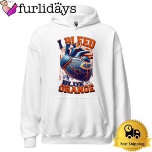 NFL Chicago Bears I bleed Blue Orance T Shirt