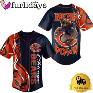 NFL Chicago Bears Mascot Down Baseball…